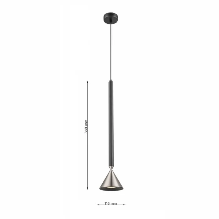 LP9032-1P Suspensie black and grey HORN Lampardi  - img 3