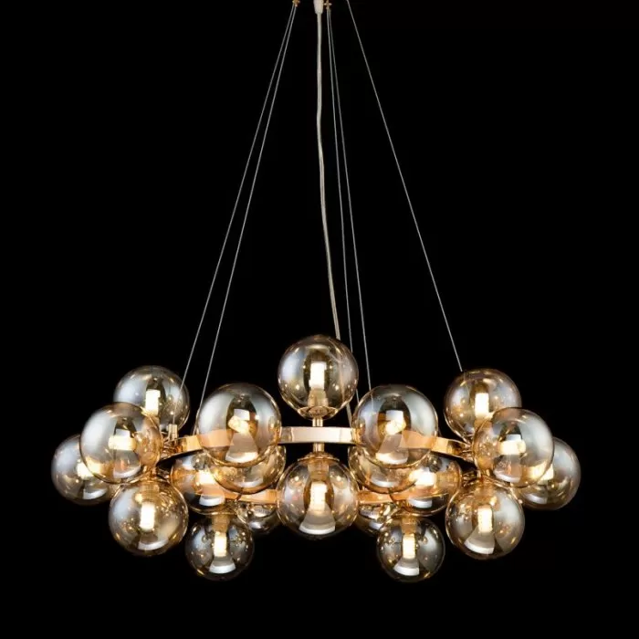 LP469-25P Suspensie Megapolis Gold Lampardi 25x40w G9/ H50-130cm D73cm - img 2