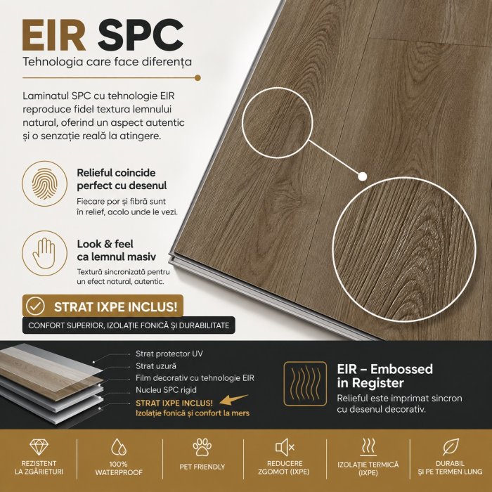 NG61140-44-XL Laminat SPC Plank XL 228*1830*6 mm, 1 cut 6pcs=2.503m2 - img 3