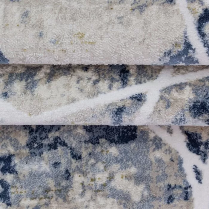 K607B Cream/ Blue Covor Kilim 120 x 170 Milat - img 5