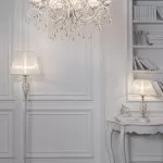 LP290-1T Veioza Grazia White Lampardi 1x40w E14/ H54cm D32cm - img 2