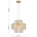 CLN1007-D50P Aplica Ringlux Cellini gold 8E14D500*H440 - img 3
