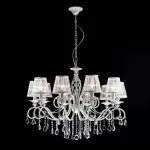 LP290-10 Lustra Grazia White Lampardi 10x40w E14/ H63-115cm D86cm - img 2