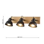 LP757-3W Aplica Lampardi Forge - img 3