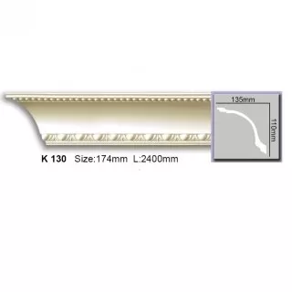 K127 Cornisa cu ornament Harmony 135x100x2400