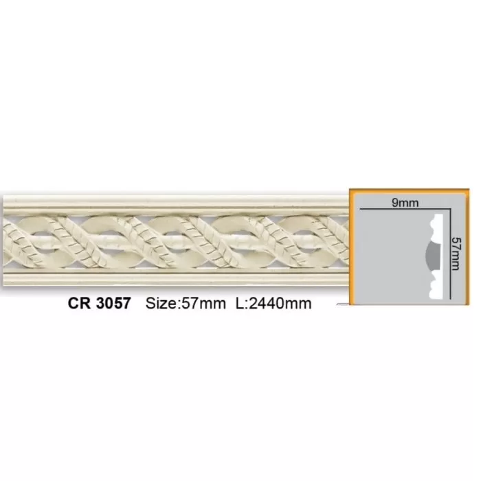 CR3057 (CR 757) Molding ornament Gaudi Decor 57x9x2017 - img 1