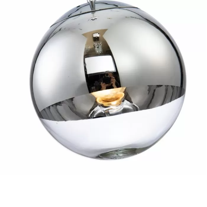 LP470-D20 Suspensie Globe Silver Lampardi 1x60 E27/H50-120cm D20cm - img 4