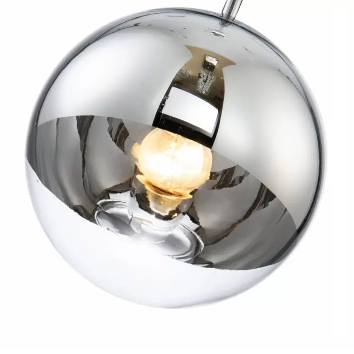 LP470-D20 Suspensie Globe Silver Lampardi 1x60 E27/H50-120cm D20cm - img 3