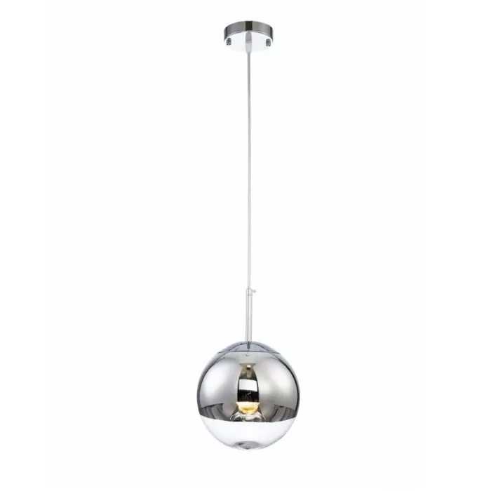 LP470-D20 Suspensie Globe Silver Lampardi 1x60 E27/H50-120cm D20cm - img 1