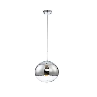 LP470-D25 Suspensie Globe Silver Lampardi 1x60w E27/H50-120cm D25cm