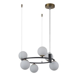 LP4031-6 Lustra NERO Lampardi G9 6*40W/D450*1300