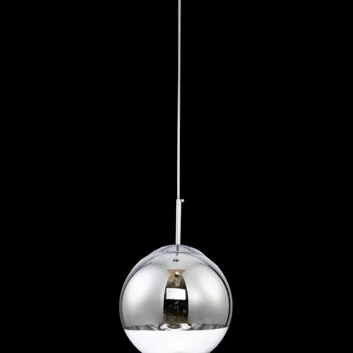 LP470-D25 Suspensie Globe Silver Lampardi 1x60w E27/H50-120cm D25cm - img 2