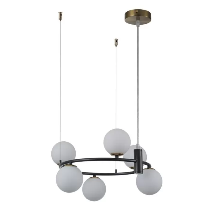 LP4031-6 Lustra NERO Lampardi G9 6*40W/D450*1300 - img 1