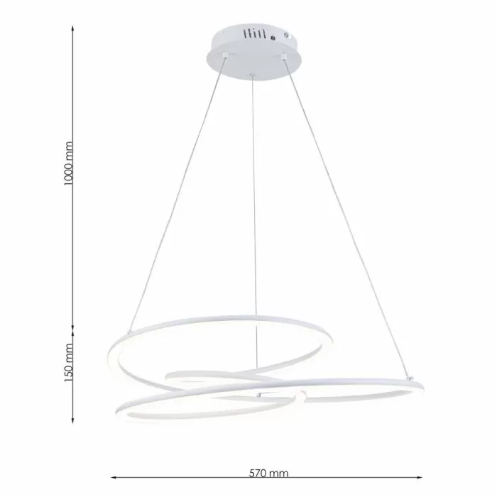 FL6023-P Lustra Nexus WH Flitz 62.45W 570x560x150 - img 3