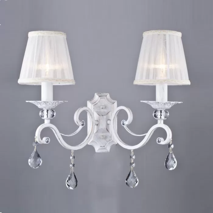 LP290-2W Aplica Grazia White Lampardi 2x40w E14/ H35cm D44cm - img 2