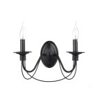 LP292-2W Aplica Ada Black Lampardi 2x40w E14/ H22cm D36cm - img 1