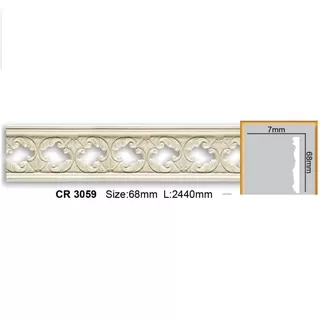 CR3059 Molding ornament Gaudi Decor 68x7x2000