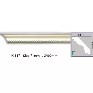 K137 Cornisa cu ornament Harmony 50x51x2400
