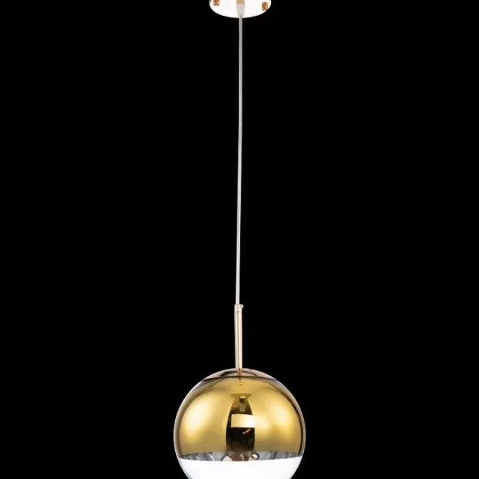 LP471-D20 Suspensie Globe Gold Lampardi 1x60w E27/H50-120cm D20cm - img 2