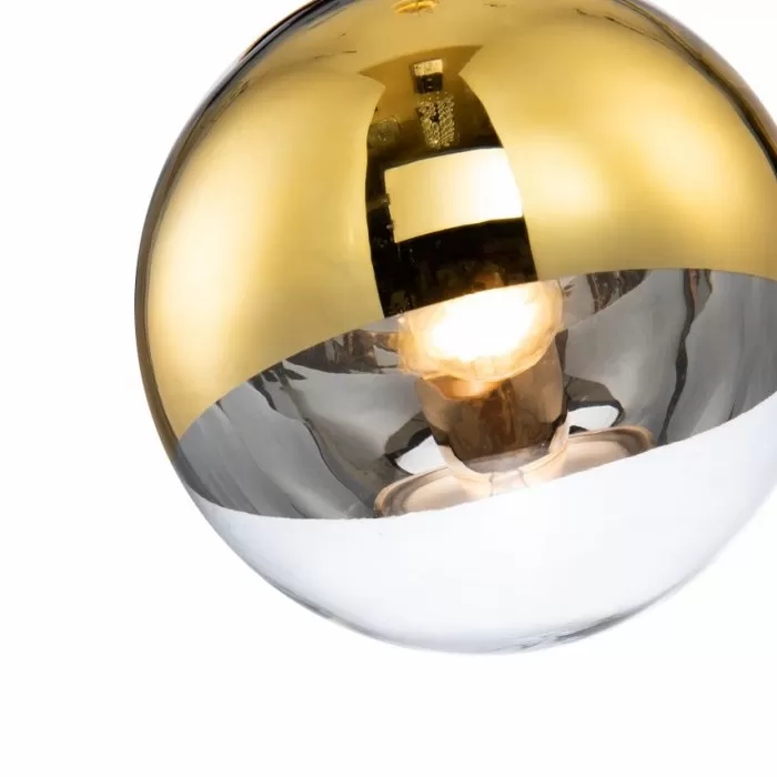 LP471-D20 Suspensie Globe Gold Lampardi 1x60w E27/H50-120cm D20cm - img 4