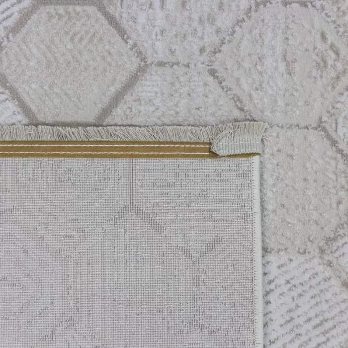 K711B Cream/ White Covor Kilim 160 x 230 Milat - img 2