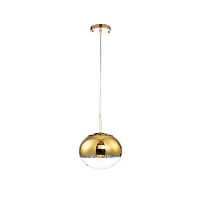 LP471-D20 Suspensie Globe Gold Lampardi 1x60w E27/H50-120cm D20cm - img 1