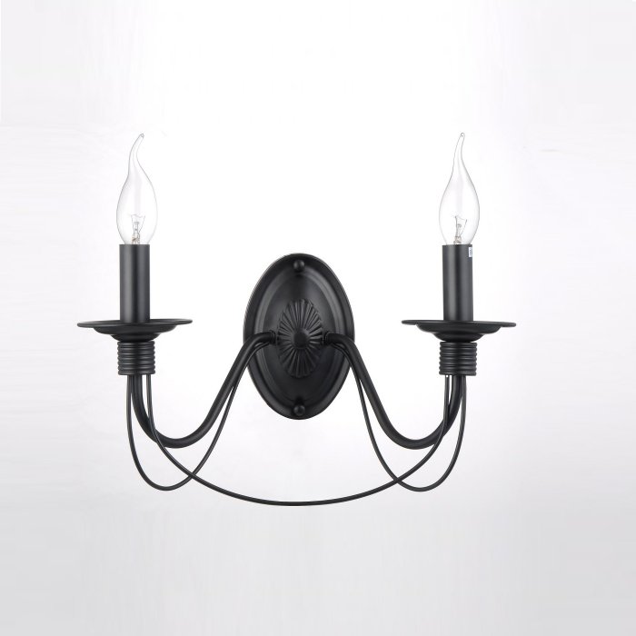 LP292-2W Aplica Ada Black Lampardi 2x40w E14/ H22cm D36cm - img 2