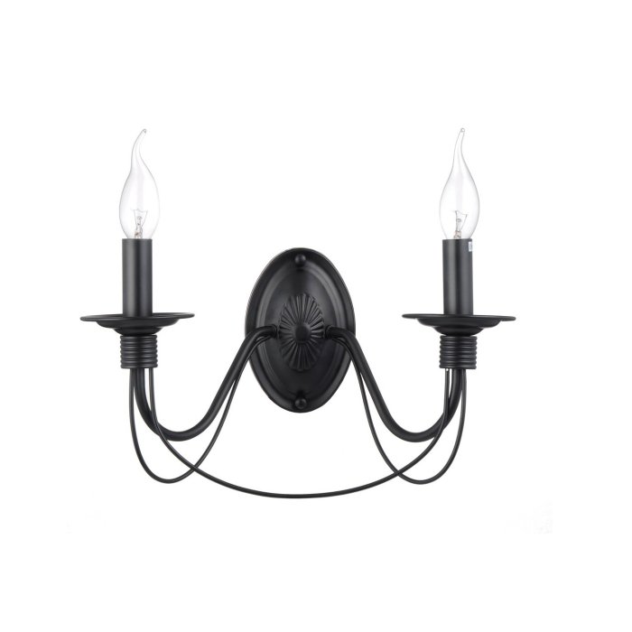 LP292-2W Aplica Ada Black Lampardi 2x40w E14/ H22cm D36cm - img 1