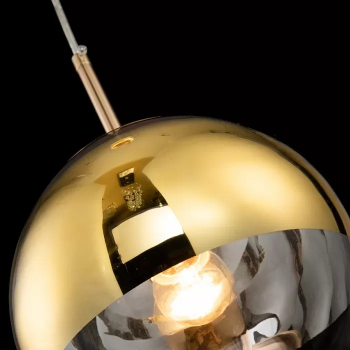 LP471-D20 Suspensie Globe Gold Lampardi 1x60w E27/H50-120cm D20cm - img 5