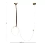 LP5265-L Lustra Lampardi Lasso bronz Led 4000K - img 3