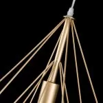 LP492-D40 Suspensie Rette Gold Lampardi 1x60w E27/H50-120cm D40cm - img 8