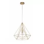 LP492-D40 Suspensie Rette Gold Lampardi 1x60w E27/H50-120cm D40cm - img 1