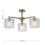 LP4033-3C Lustra Cavaya Lampardi E14 3*40W/D580*300 - img 3