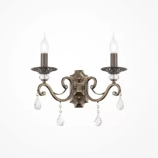LP289-2W Aplica Grazia Antic Lampardi 2x40w E14/ H29cm D41cm