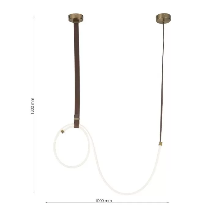 LP5265-L Lustra Lampardi Lasso bronz Led 4000K - img 3