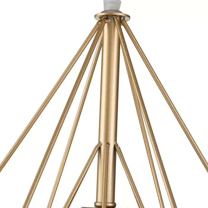 LP492-D40 Suspensie Rette Gold Lampardi 1x60w E27/H50-120cm D40cm - img 9