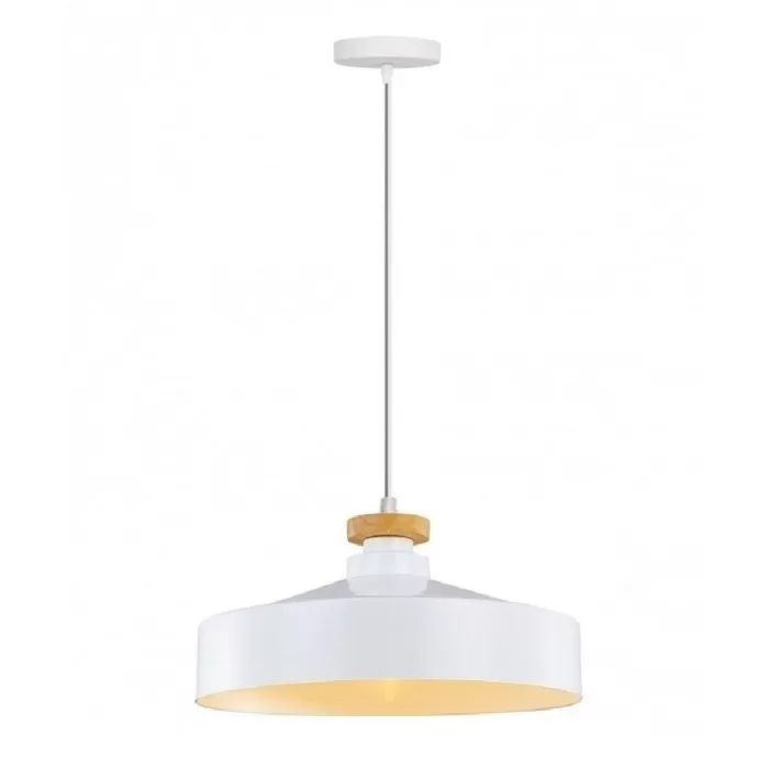 FL693-D40 Lustra Alva Flitz Aluminium White E27/1 40*18cm  - img 1