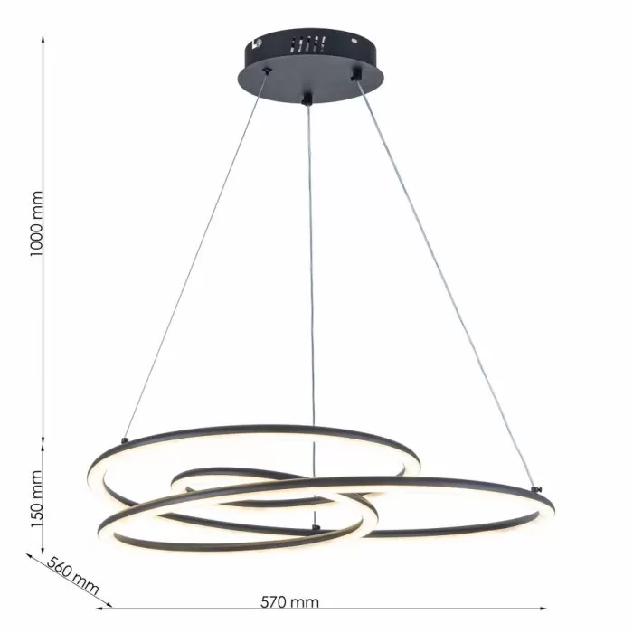 FL6024-P Lustra Nexus WH Flitz 62.45W 570x560x150 - img 3