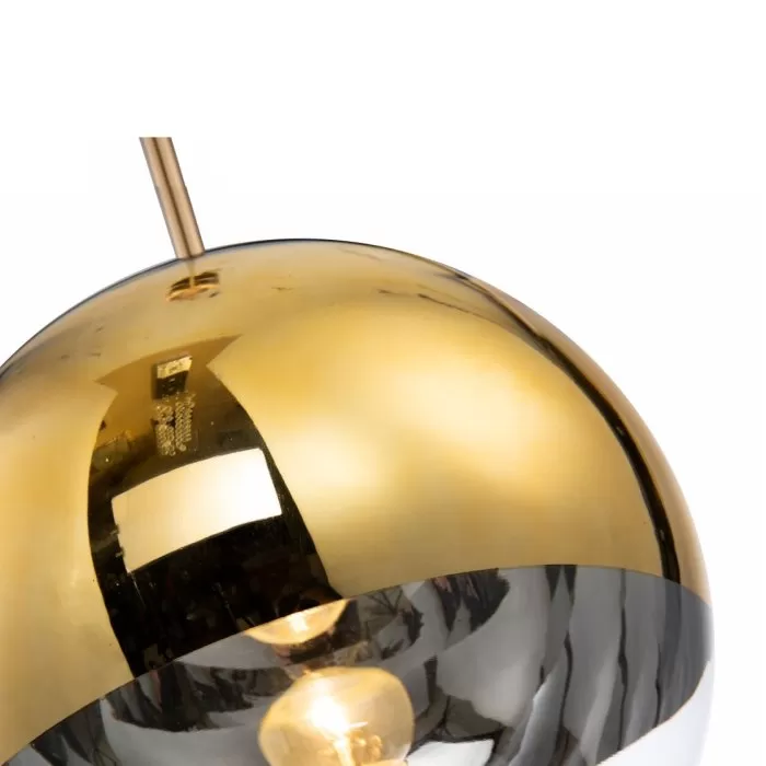 LP471-D25 Suspensie Globe Gold Lampardi 1x60w E27/H50-120cm D25cm - img 5
