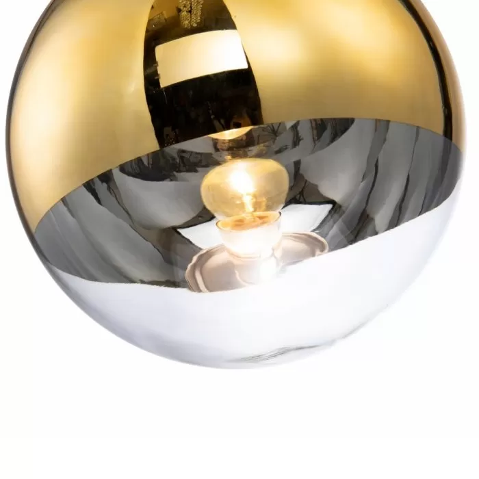 LP471-D25 Suspensie Globe Gold Lampardi 1x60w E27/H50-120cm D25cm - img 4