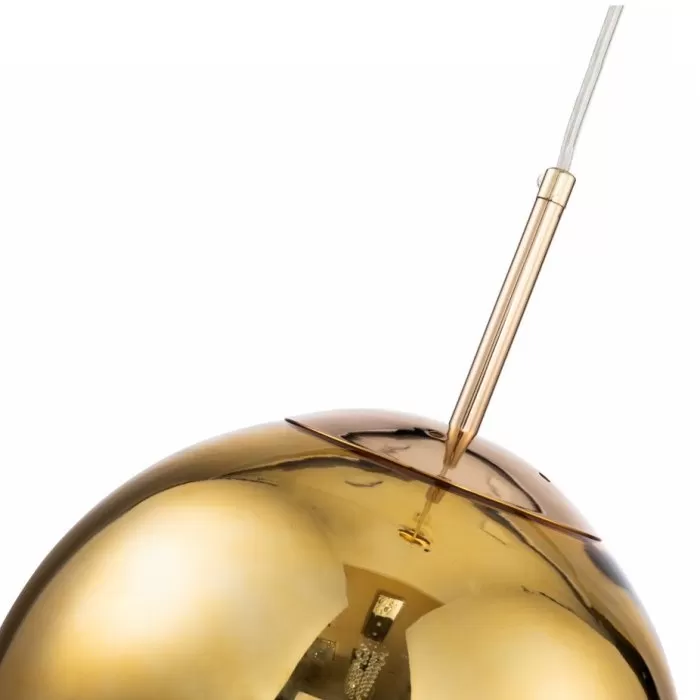 LP471-D25 Suspensie Globe Gold Lampardi 1x60w E27/H50-120cm D25cm - img 3