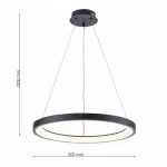 FL6590-D50P Lustra Nova Flitz Leuchten 40.83W/D500×1200mm BK - img 3