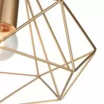 LP492-D25 Suspensie Rette Gold Lampardi 1x60w E27/H50-120cm D25cm - img 5