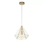 LP492-D25 Suspensie Rette Gold Lampardi 1x60w E27/H50-120cm D25cm - img 3