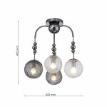 LP4034-4 Lustra Grava Lampardi E14 4*40W/D500*495 - img 3