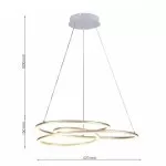 FL6025-P Lustra Nexus WH/GD Flitz 62.45W 570x560x150 - img 3