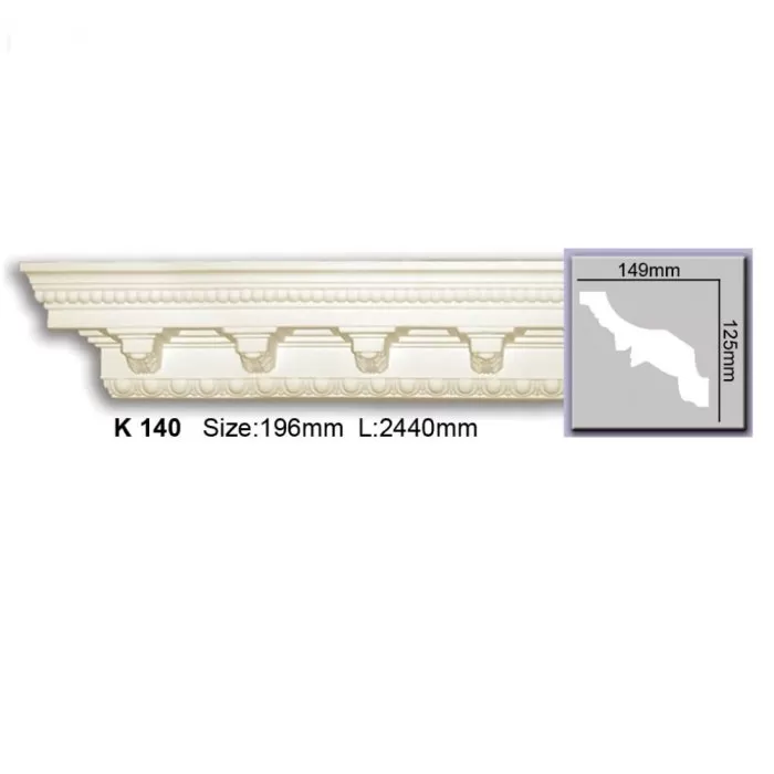 K140 Cornisa cu ornament  Harmony125x149x2400 - img 1