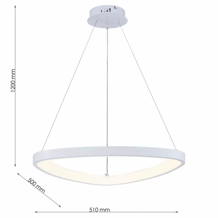FL6592-D51P Lustra Nova Flitz Leuchten 40.47W/510×500×1200mm WH - img 3