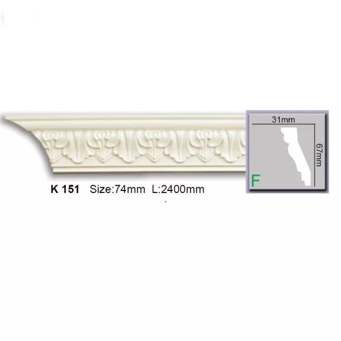 K151 Cornisa cu ornament Harmony31x67x2400 - img 1