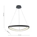 FL6593-D51P Lustra Nova Flitz Leuchten 40.47W/510×500×1200mm BK - img 3